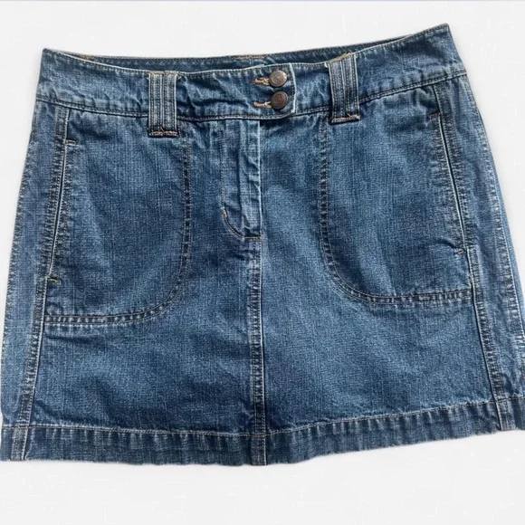 Y2K Vintage L.A. Blues Denim Jean Skort Skirt 90’s 00’s Concerts Country Sz 6 - Picture 2 of 6